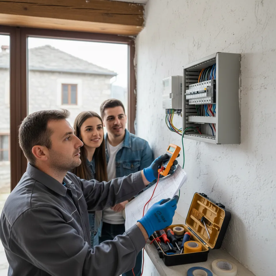 Energetsko savjetovanje za domaćinstva i mala preduzeća u Crnoj Gori, sa fokusom na efikas — A practical task in progress with working tools.